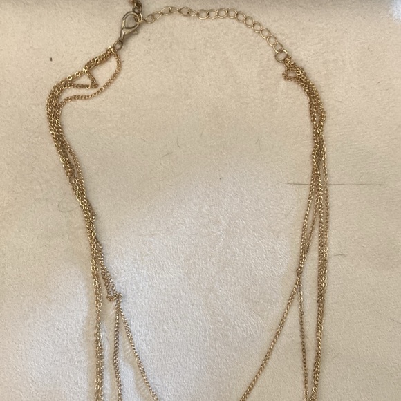 3 strand long necklace with tiger eye beads - Picture 5 of 6